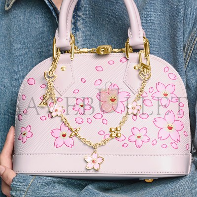 LOUIS VUITTON MURAKAM LV X TM CHERRY BLOSSOM BAG CHAIN M02540